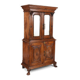 Antique Indian Hand Carved Solid Wood Almirah Cabinet Wardrobe 01